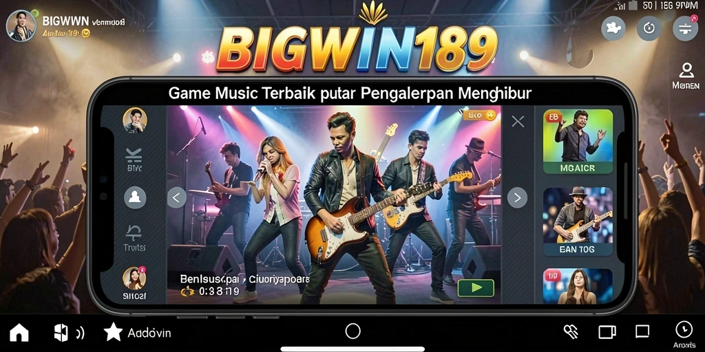 Screenshot BIGWIN189 menampilkan gameplay musik yang mengasyikkan dan penuh warna.