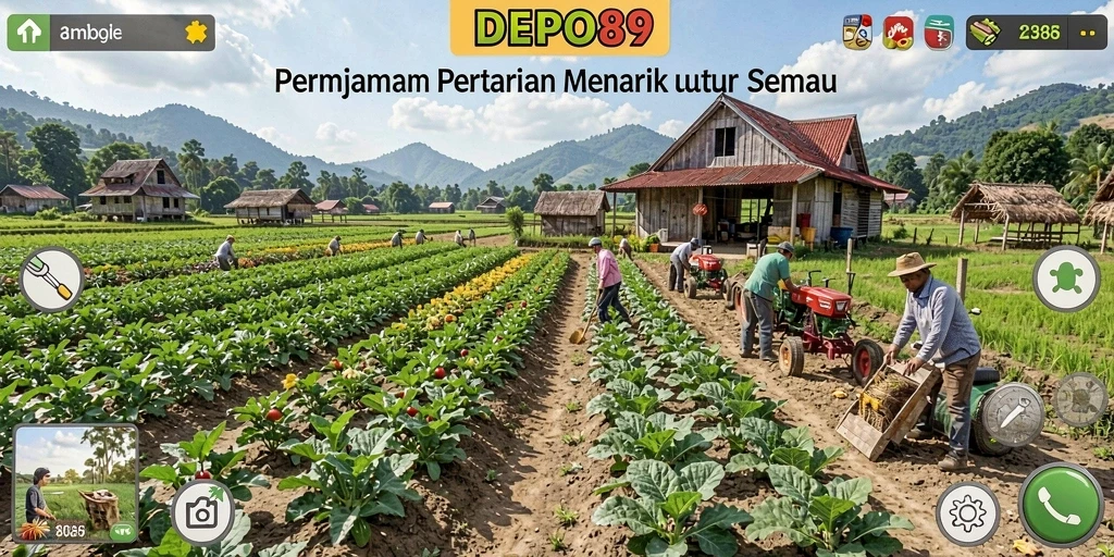 Tampilan gameplay DEPO89 yang menawan dan penuh warna.