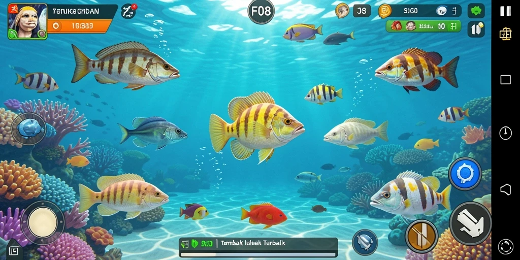 Tangkap ikan dengan grafis menawan dalam gameplay F08.