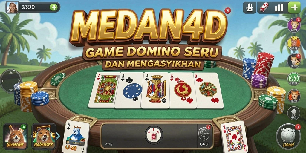 Tampilan menarik saat bermain Domino di MEDAN4D.