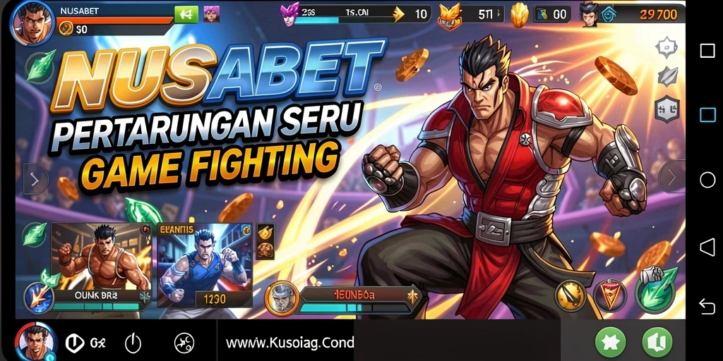 Gameplay NUSABET menampilkan aksi pertarungan yang seru dan mendebarkan.