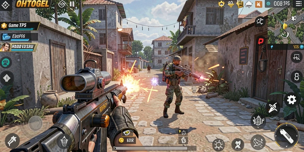 Screenshot gameplay menunjukkan aksi seru di OHTOGEL.