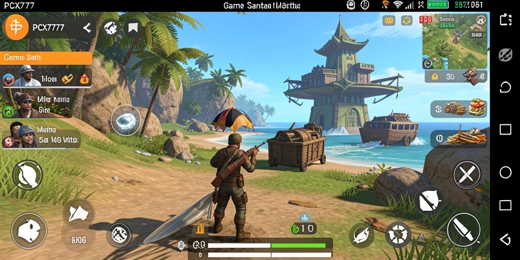Screenshot utama PCX777 menampilkan gameplay yang seru dan menghibur.