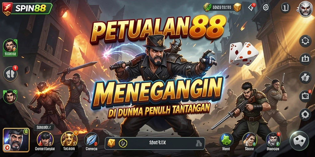 Screenshot utama SPIN88 menampilkan aksi menarik dari gameplay petualangan.