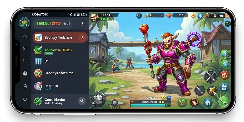 Screenshot utama TEGALTOTO menampilkan antarmuka pengguna yang sederhana dan fungsional.