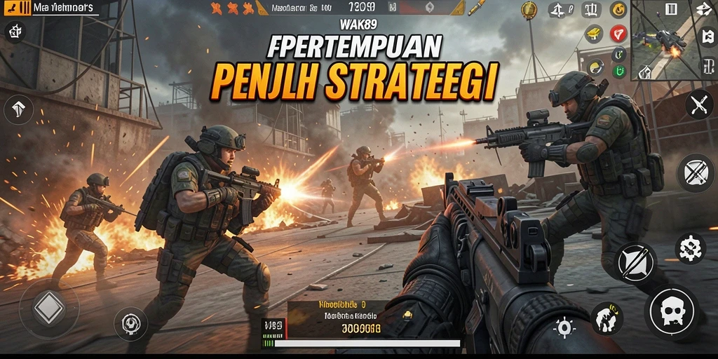 Tangkapan layar dari gameplay <strong>WAK89</strong> yang menampilkan pertempuran mendebarkan dan aksi dinamis.
